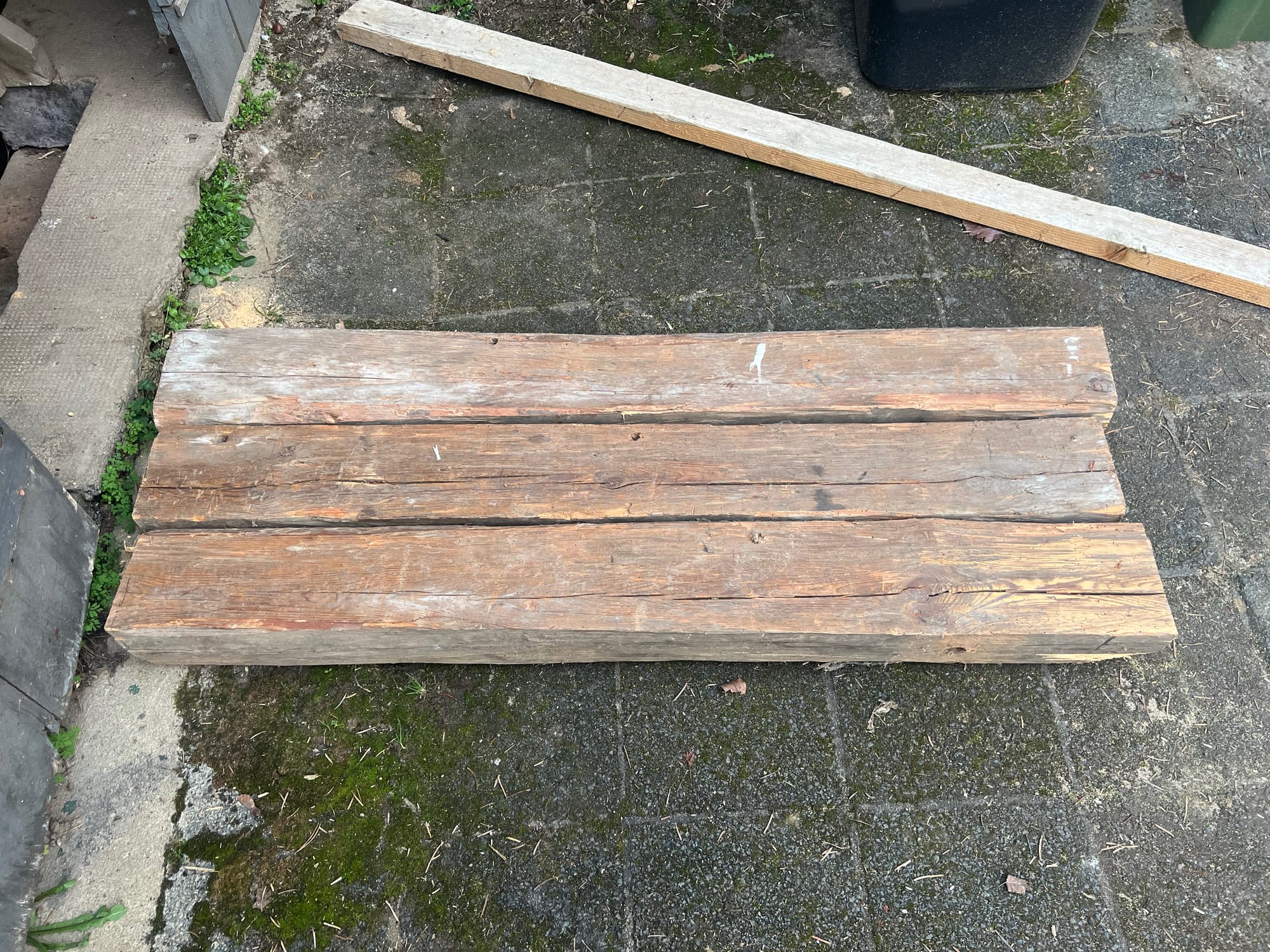 Garden Bench from Recycled Wood