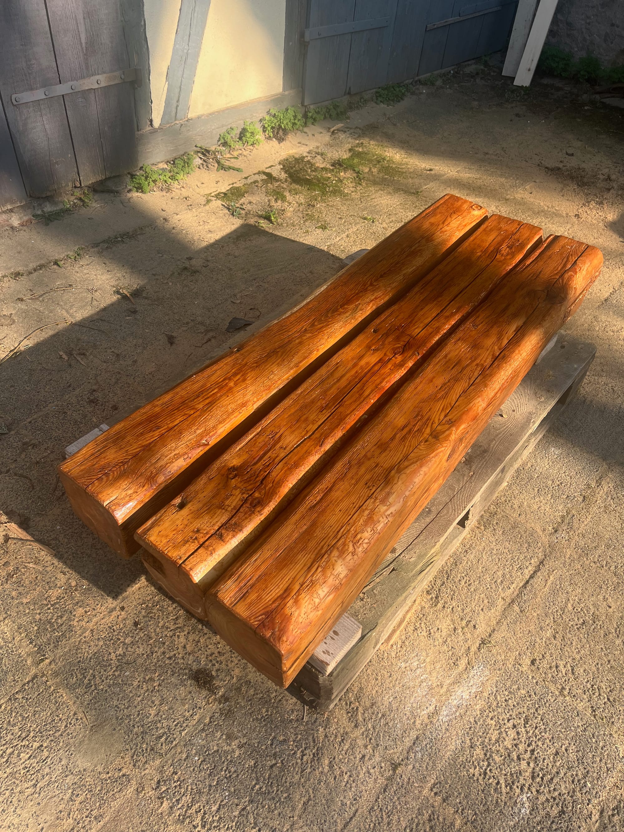 Garden Bench from Recycled Wood