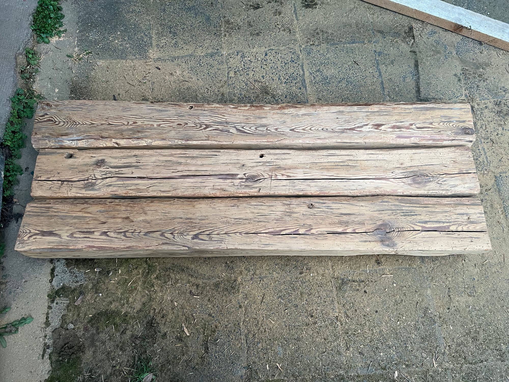 Garden Bench from Recycled Wood