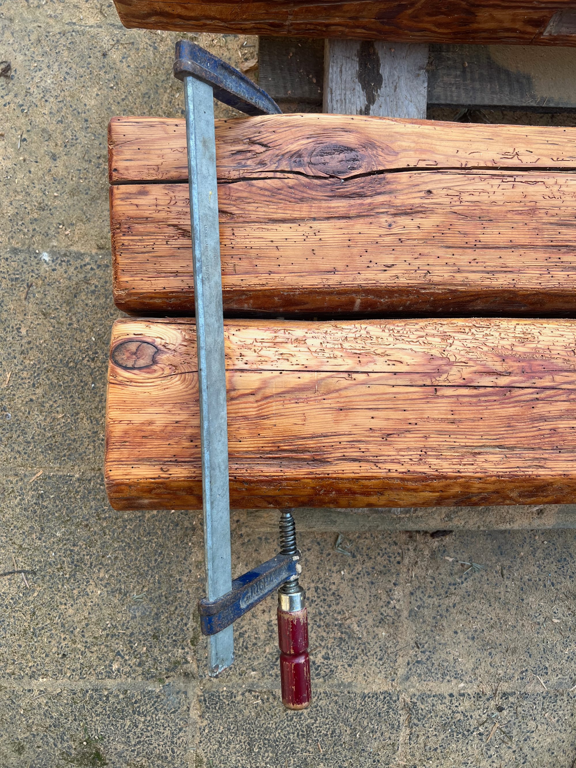 Garden Bench from Recycled Wood