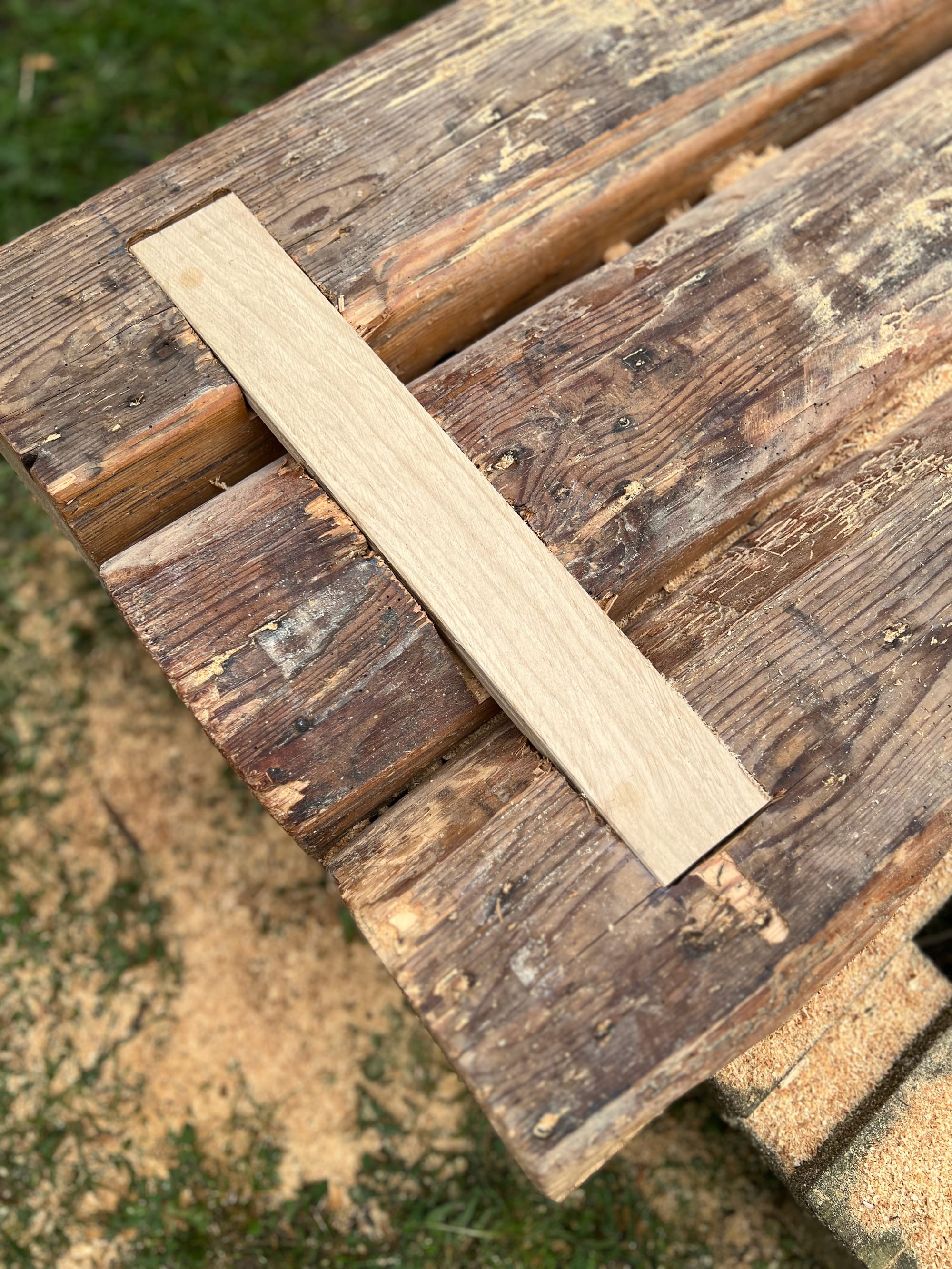 Garden Bench from Recycled Wood