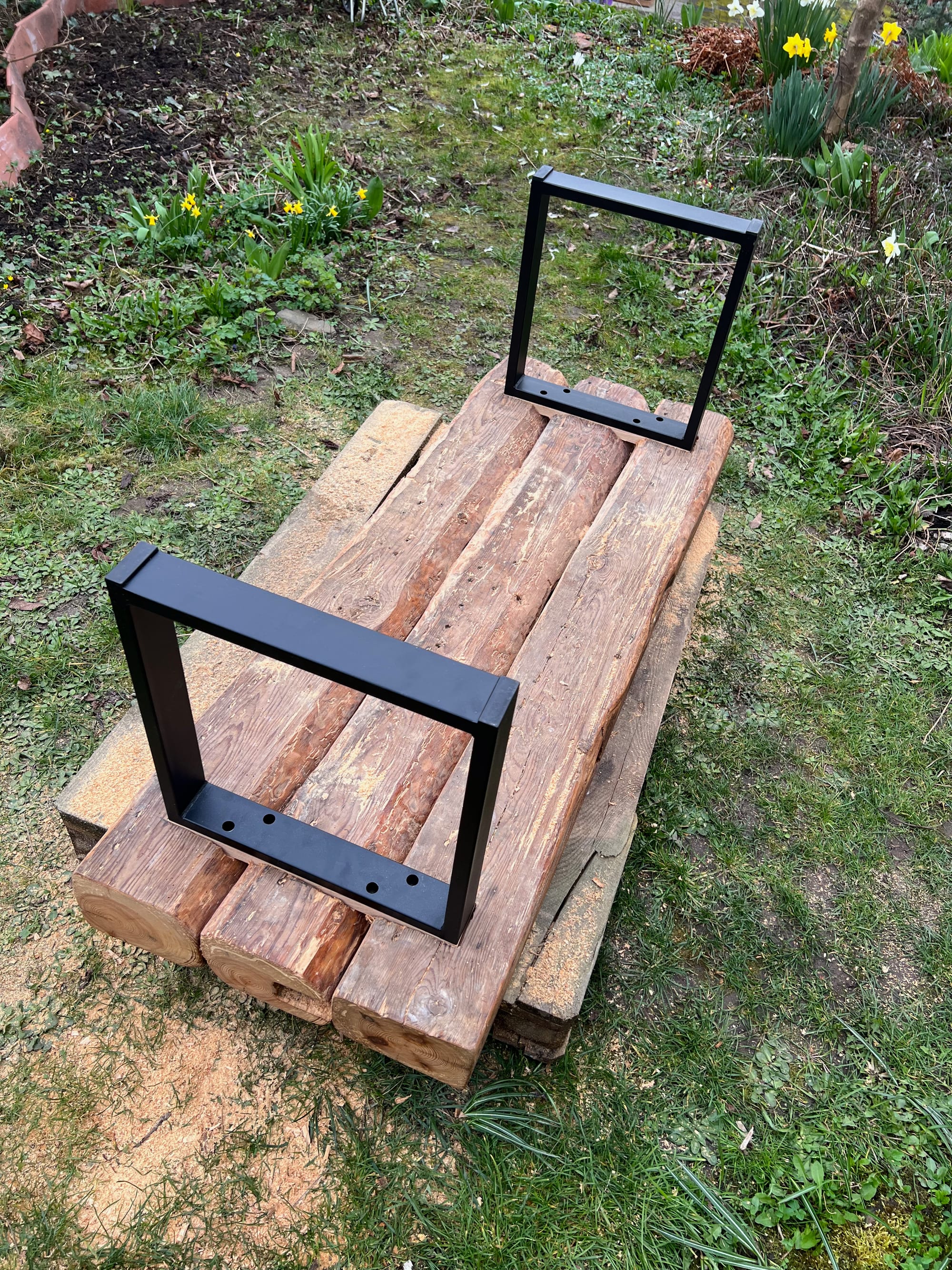 Garden Bench from Recycled Wood