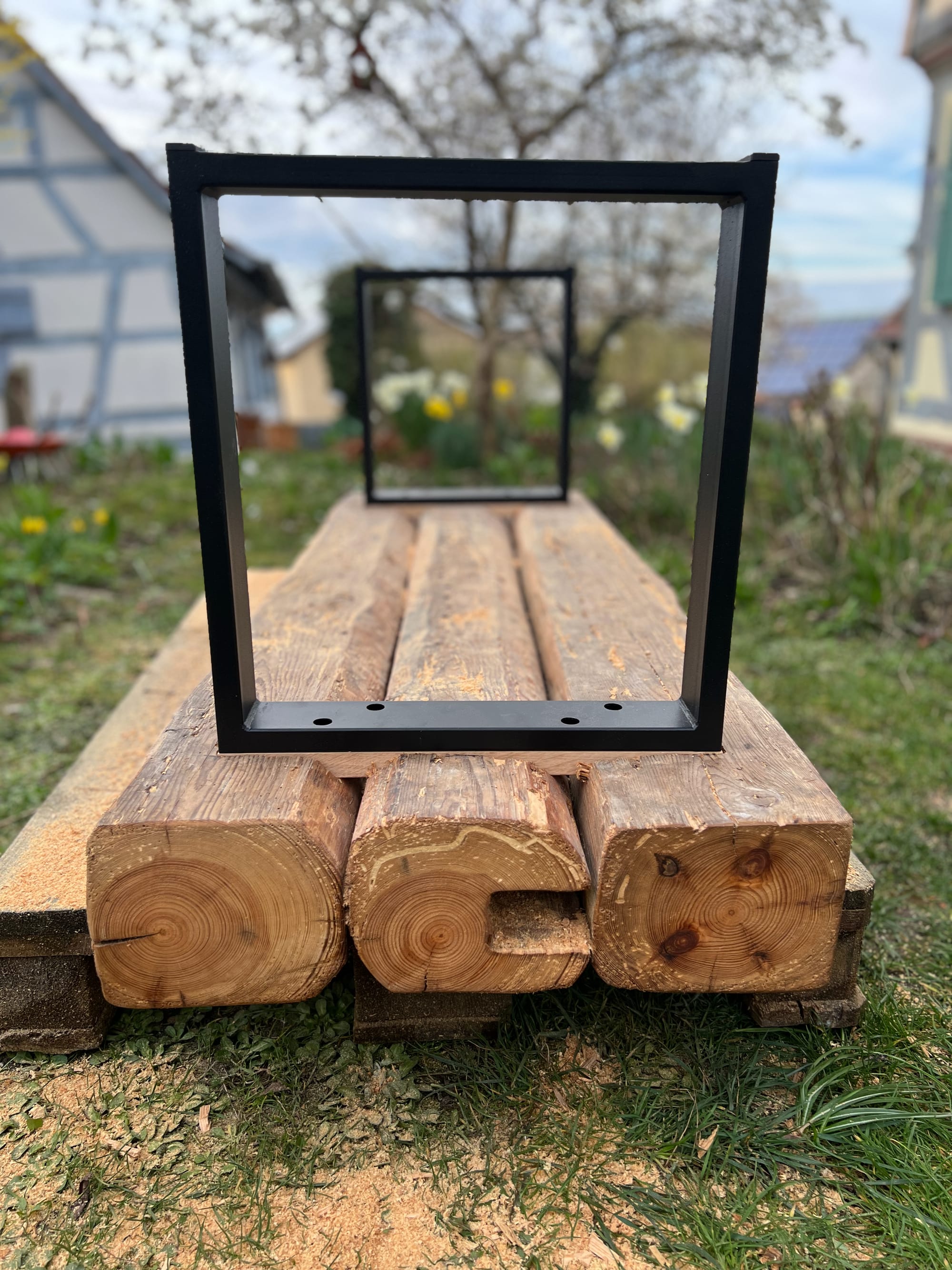 Garden Bench from Recycled Wood