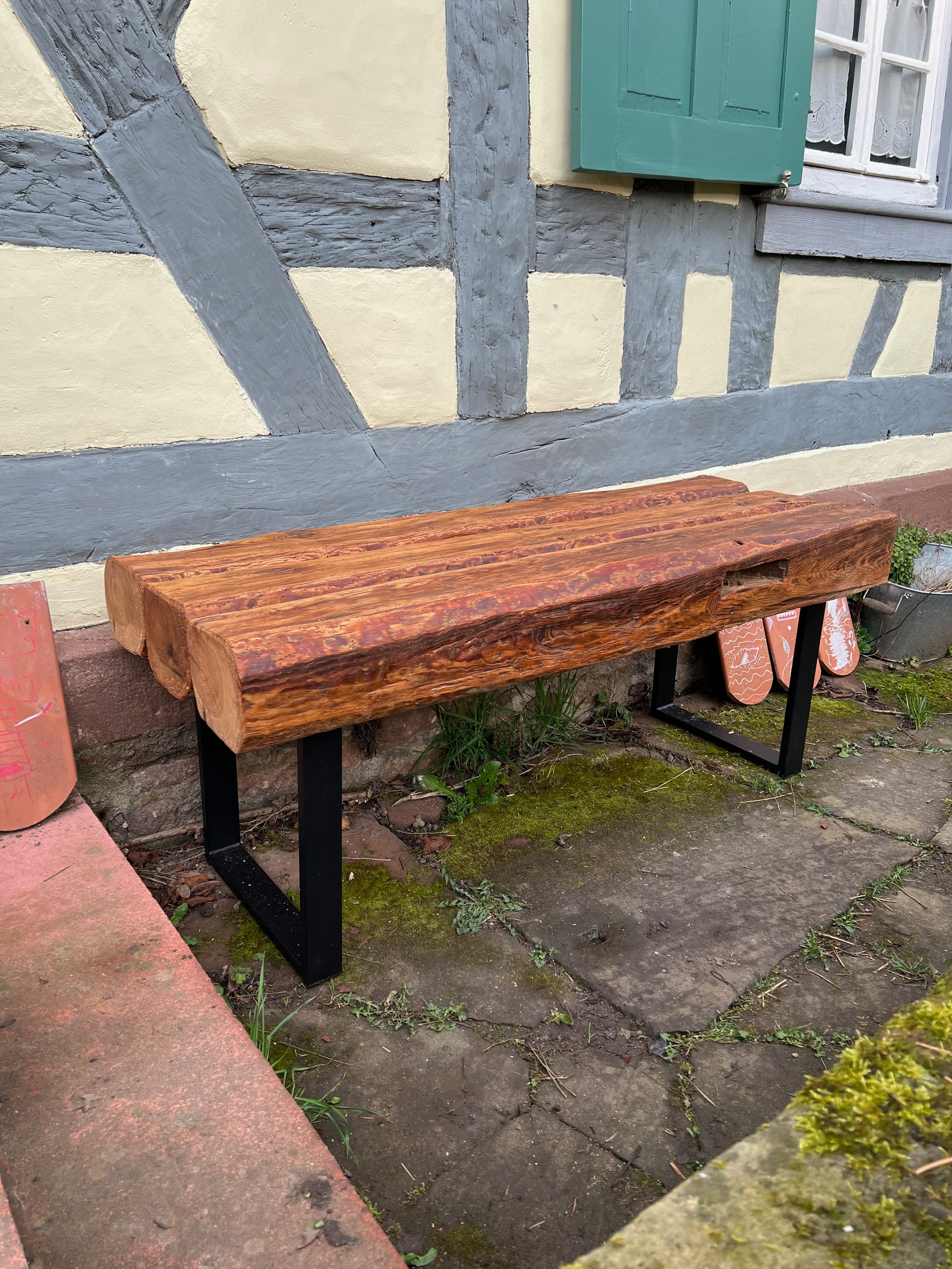 Garden Bench from Recycled Wood