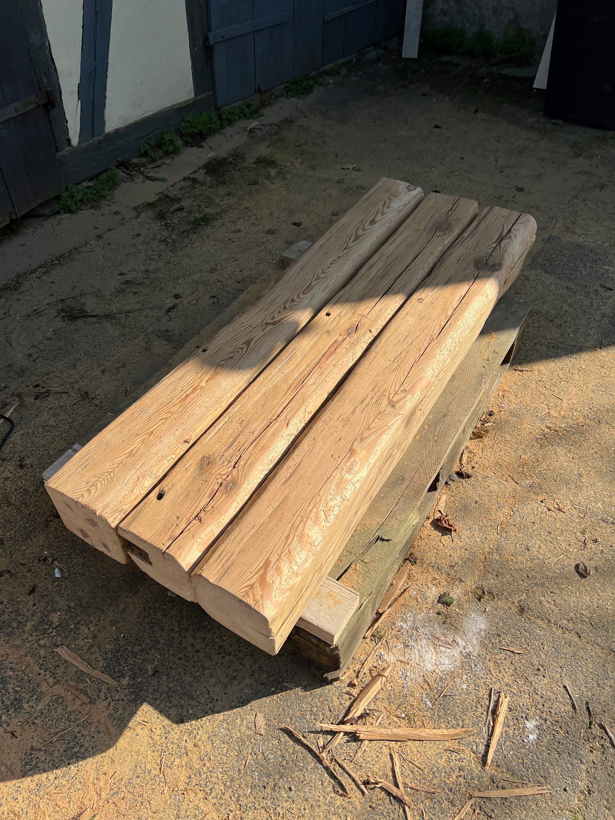 Garden Bench from Recycled Wood